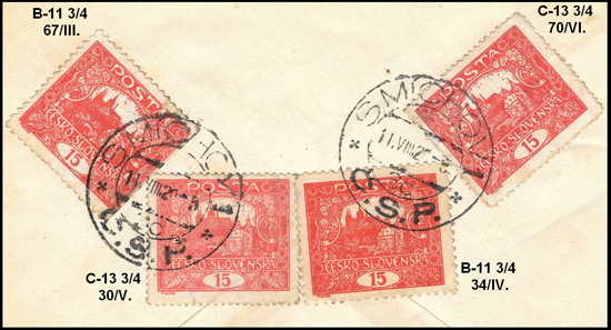 Určenie: 67/III · 30/V · 34/IV · 70/VI