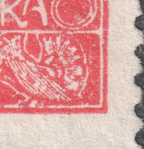 detail — uzavřený roh rámu