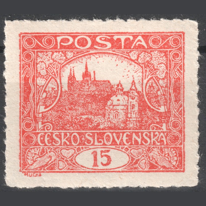 15h nezoubkovana se soukromym prusekem / imperforate 15h with a private roulette