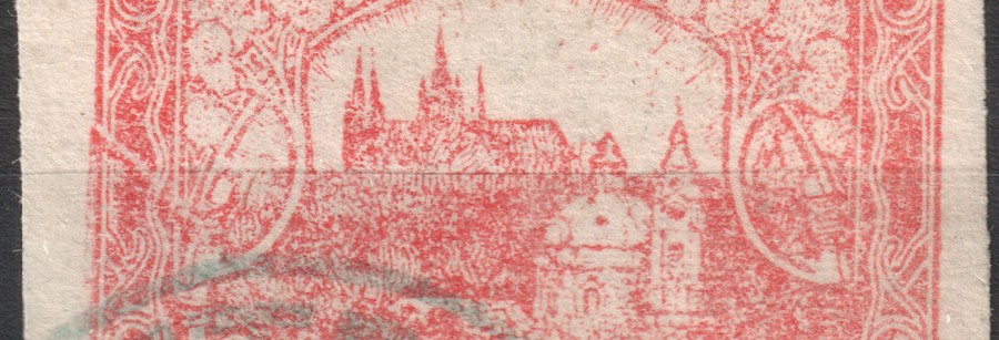 detail hranice mezi ostrým a zdvojeným tiskem / detail of the boundary between sharp and doubled print