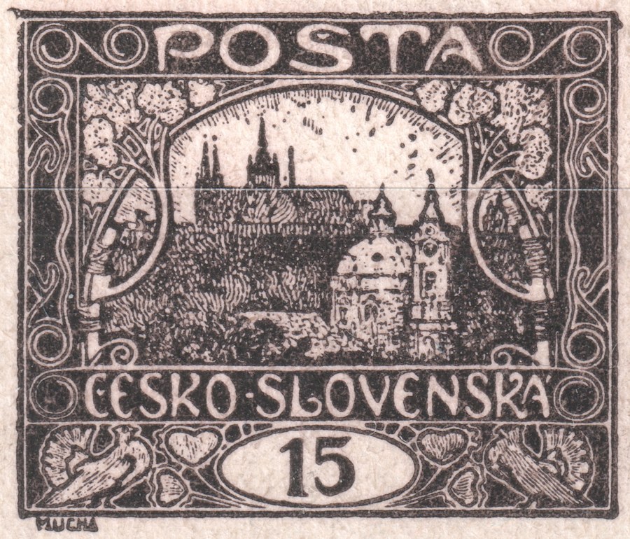zkusmý tisk 15h, ZP 68 první tiskové desky / proof of the 15h, field 68 of plate I