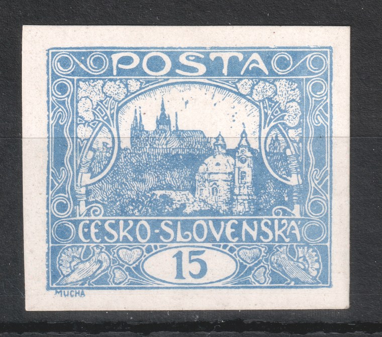 zkušební tisk 15h, ZP 96 první tiskové desky / proof of the 15h, field 96 of plate I