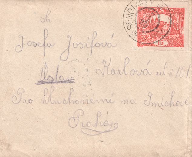 15h — poštovní použití